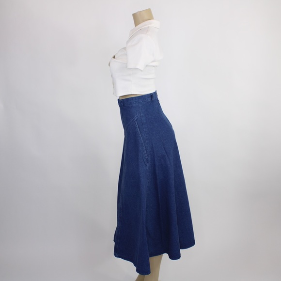 Vintage Separate editions long flared denim skirt - Picture 4 of 7